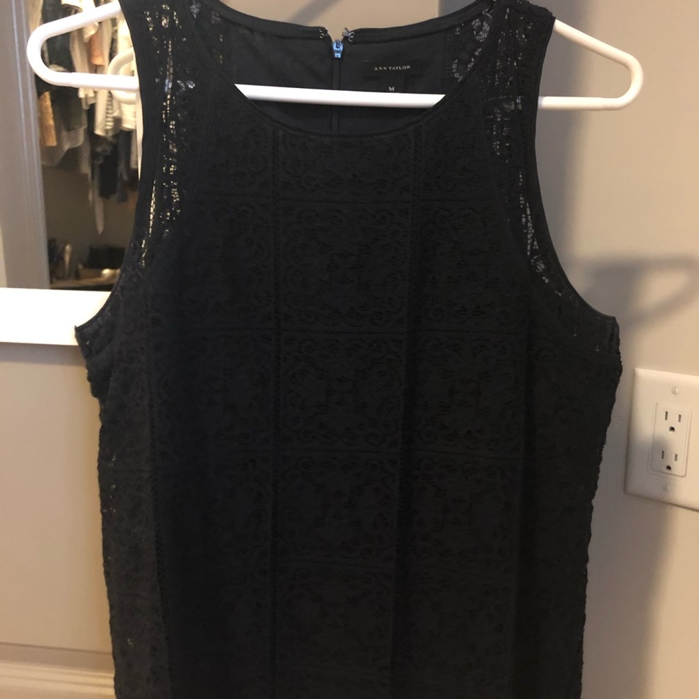 Navy lace Ann Taylor top